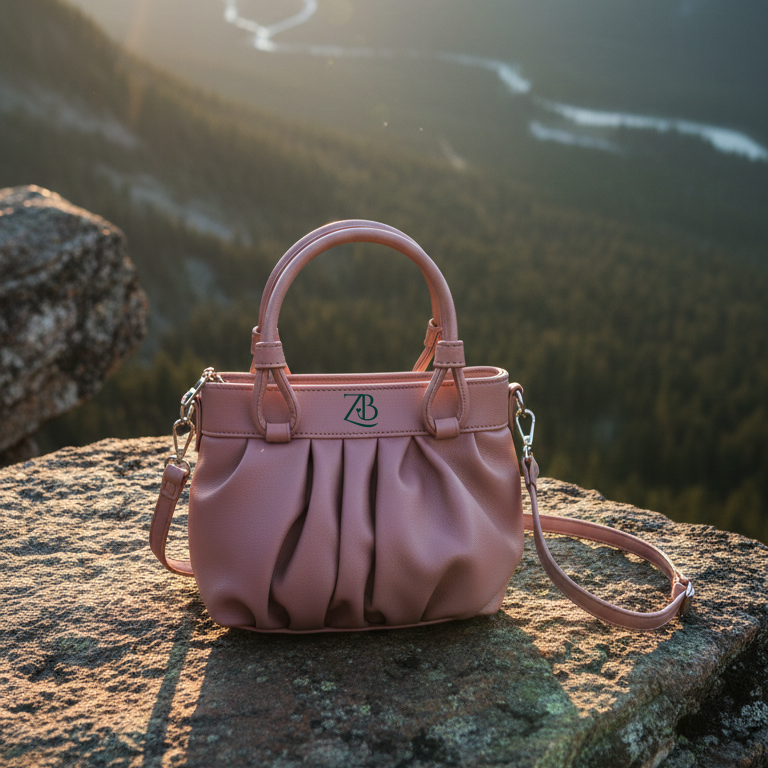 Zyra Bloom AuraSoft Pleated Mini Tote