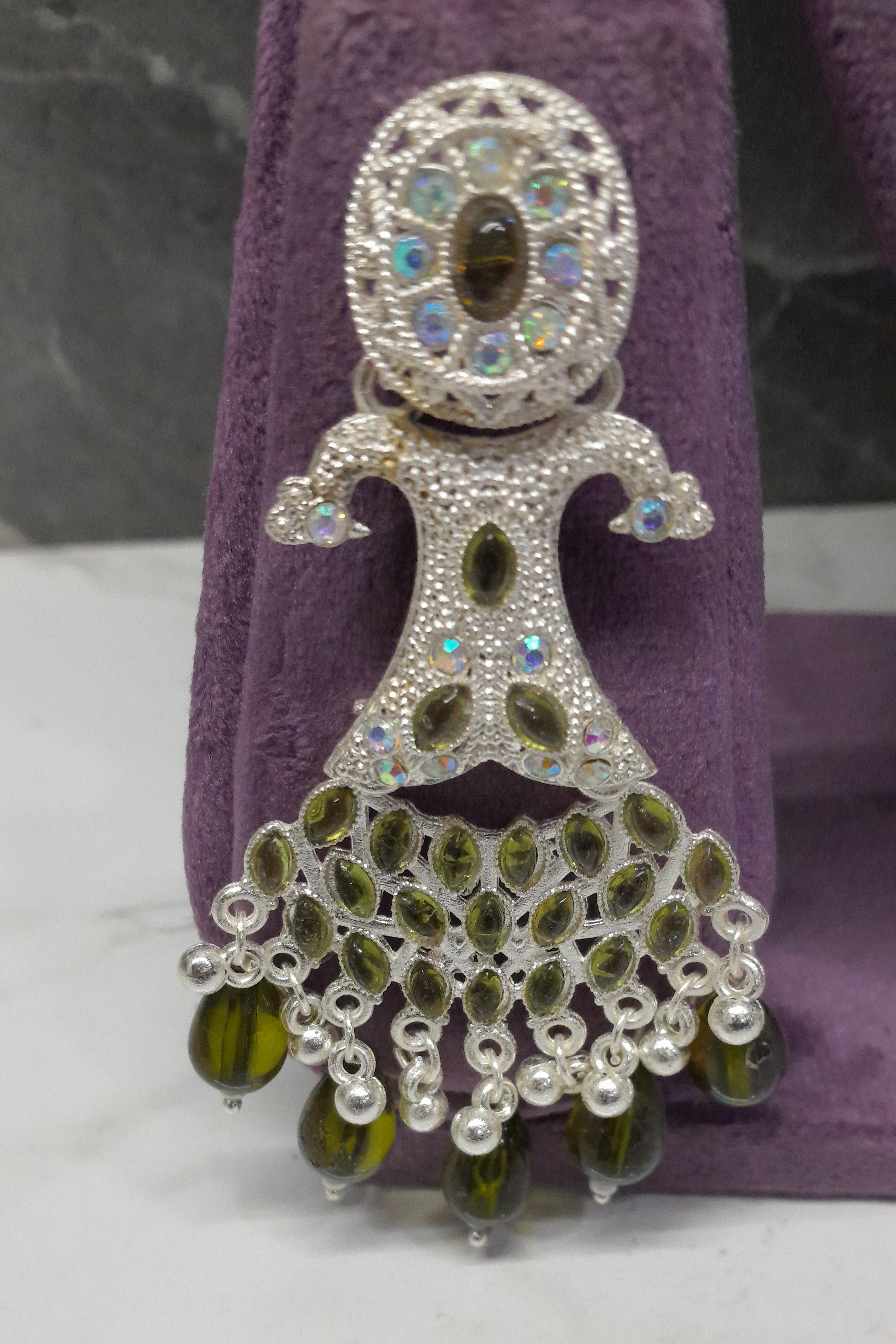 Zyra Bloom Pearl Blossom Designer Earrings