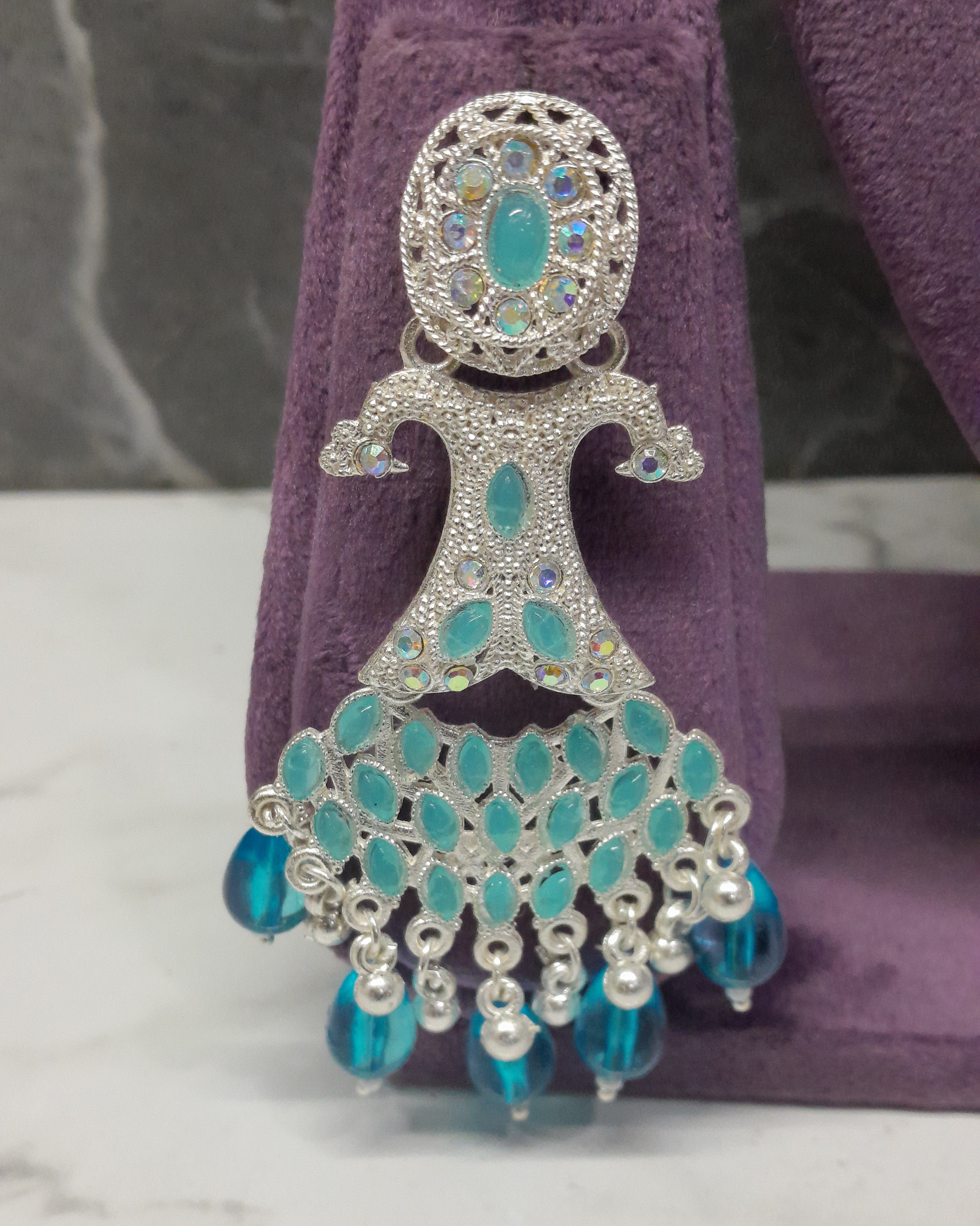 Zyra Bloom Pearl Blossom Designer Earrings