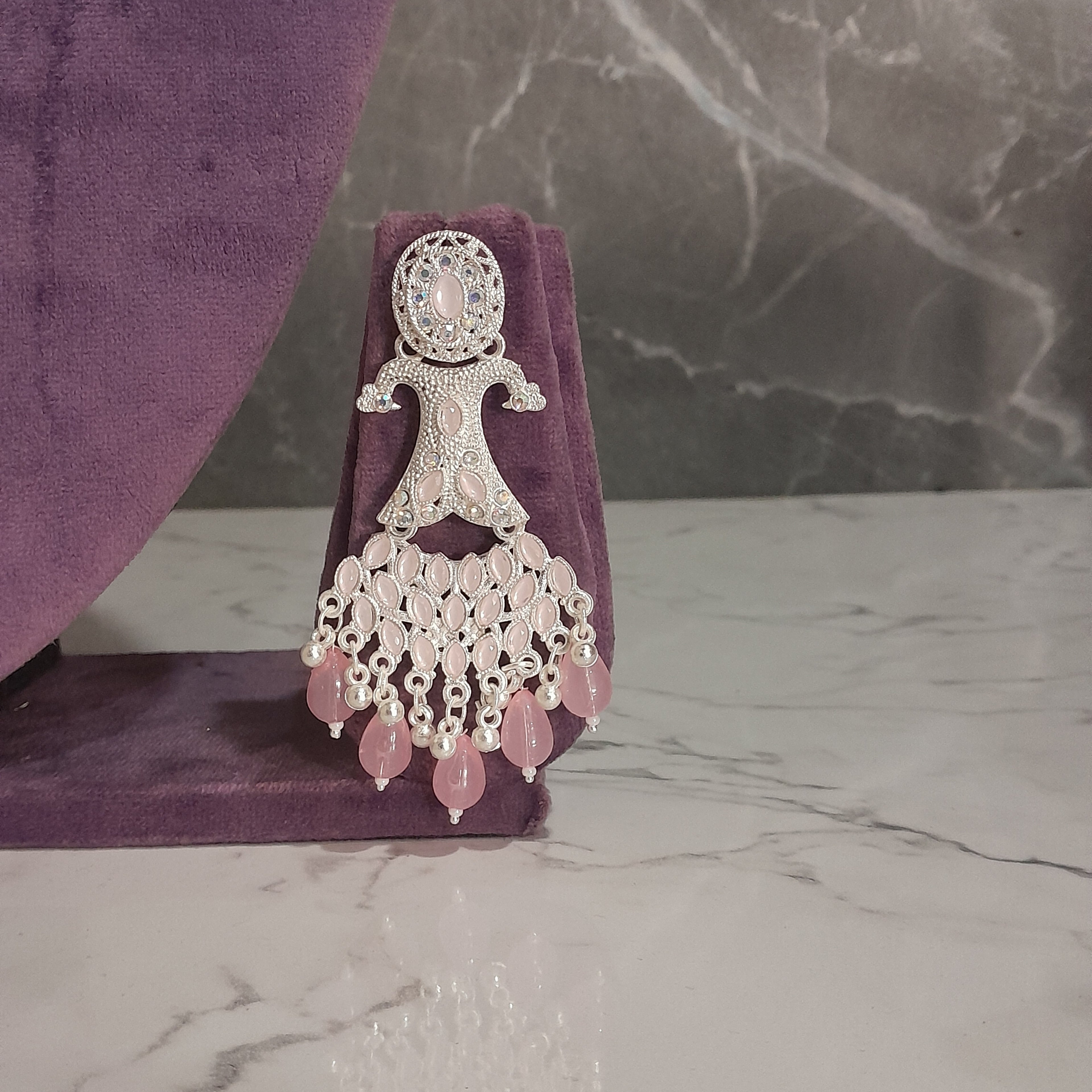 Zyra Bloom Pearl Blossom Designer Earrings