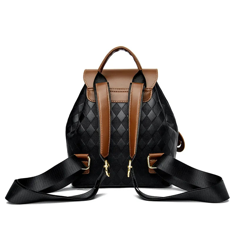 Zyra Bloom LuxeWeave Convertible Leather Backpack for Women | Premium Casual Shoulder Bag for Travel, College & Everyday Use