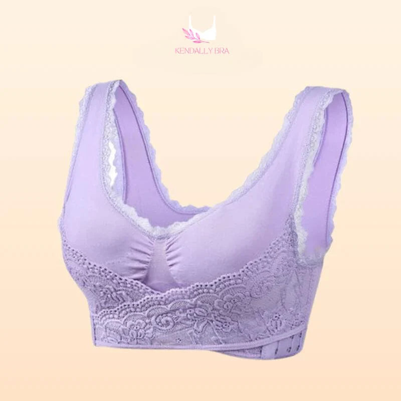 Comfy Corset Bra Front Cross Side Buckle Lace Bras
