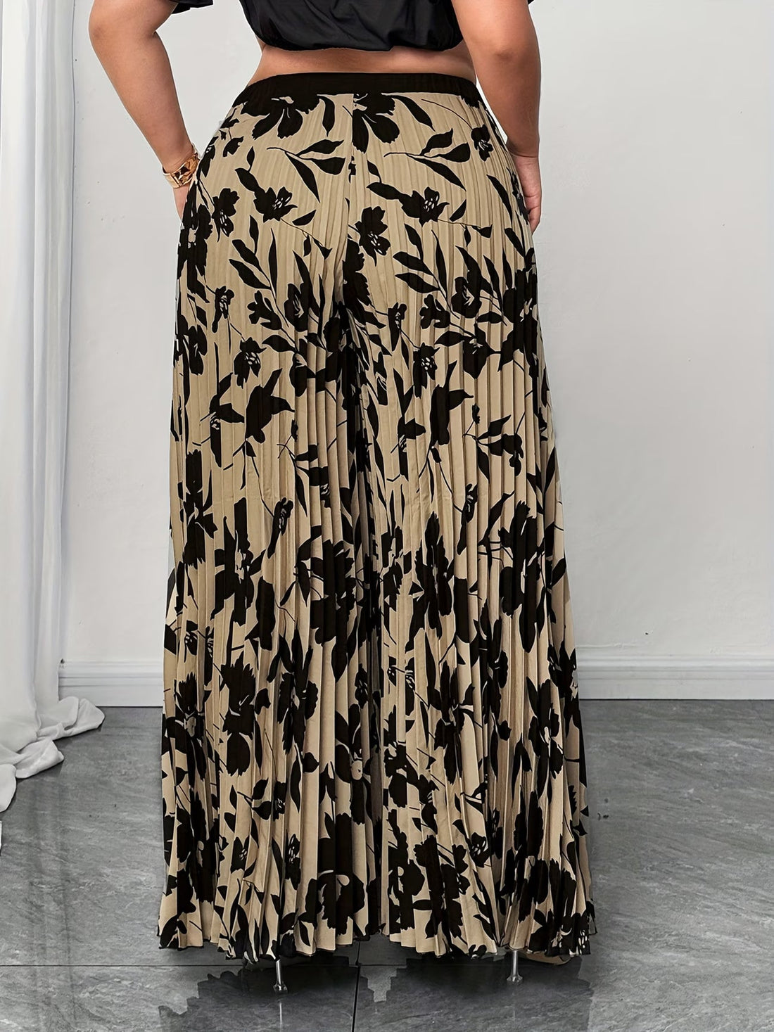 🌸 Elegant Floral Print Wide Leg Pants for Women 🌸