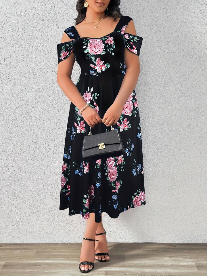 💖 Valentine Day Vacation Print Dress 💖