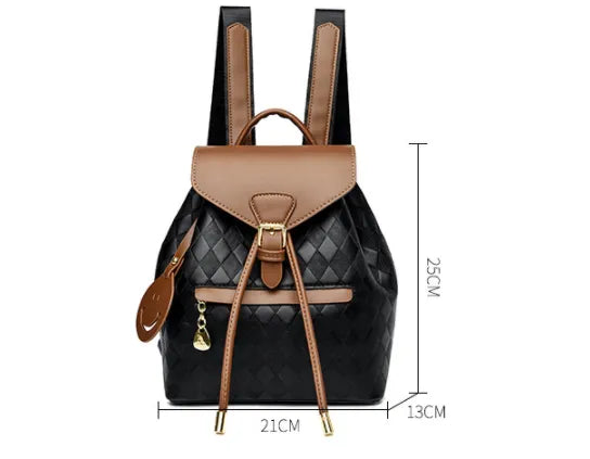 Zyra Bloom LuxeWeave Convertible Leather Backpack for Women | Premium Casual Shoulder Bag for Travel, College & Everyday Use