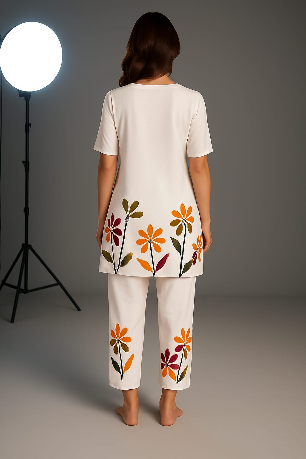 Zyra Bloom Flora Lounge Set