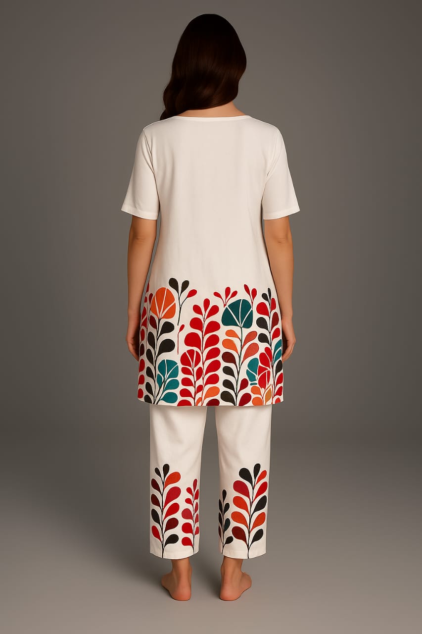 Zyra Bloom Flora Lounge Set