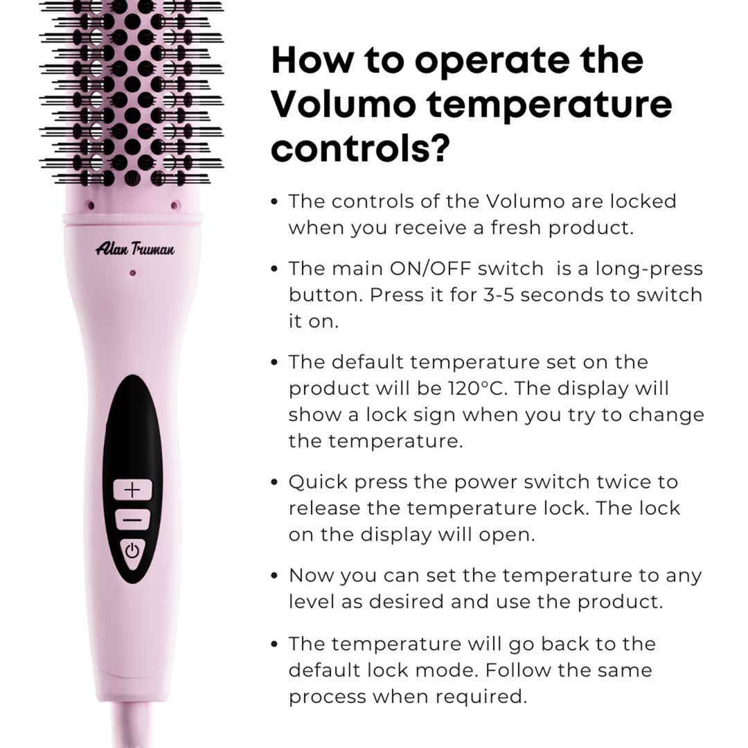 Alan Truman Volumo 45 mm Hair Volumizing, Curling & Waving Brush