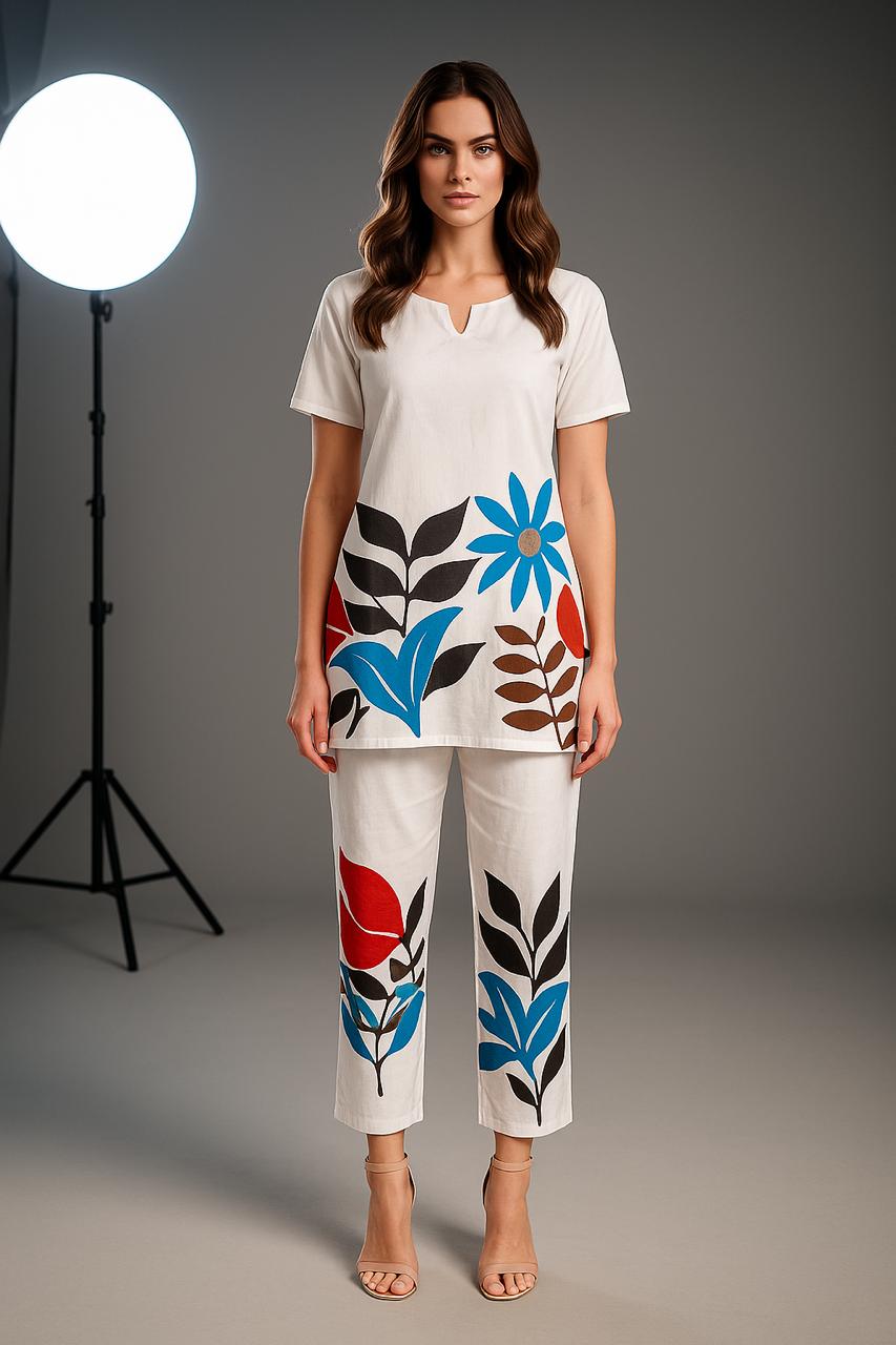 Zyra Bloom Flora Lounge Set