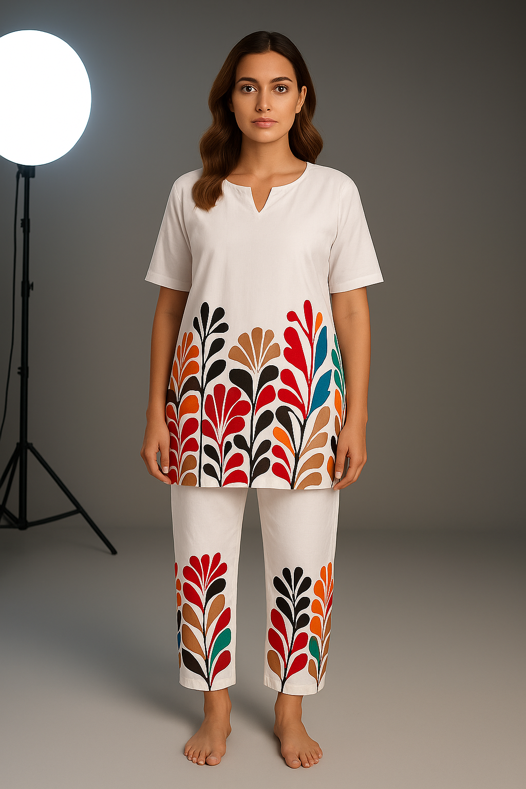 Zyra Bloom Flora Lounge Set