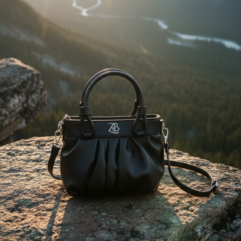 Zyra Bloom AuraSoft Pleated Mini Tote