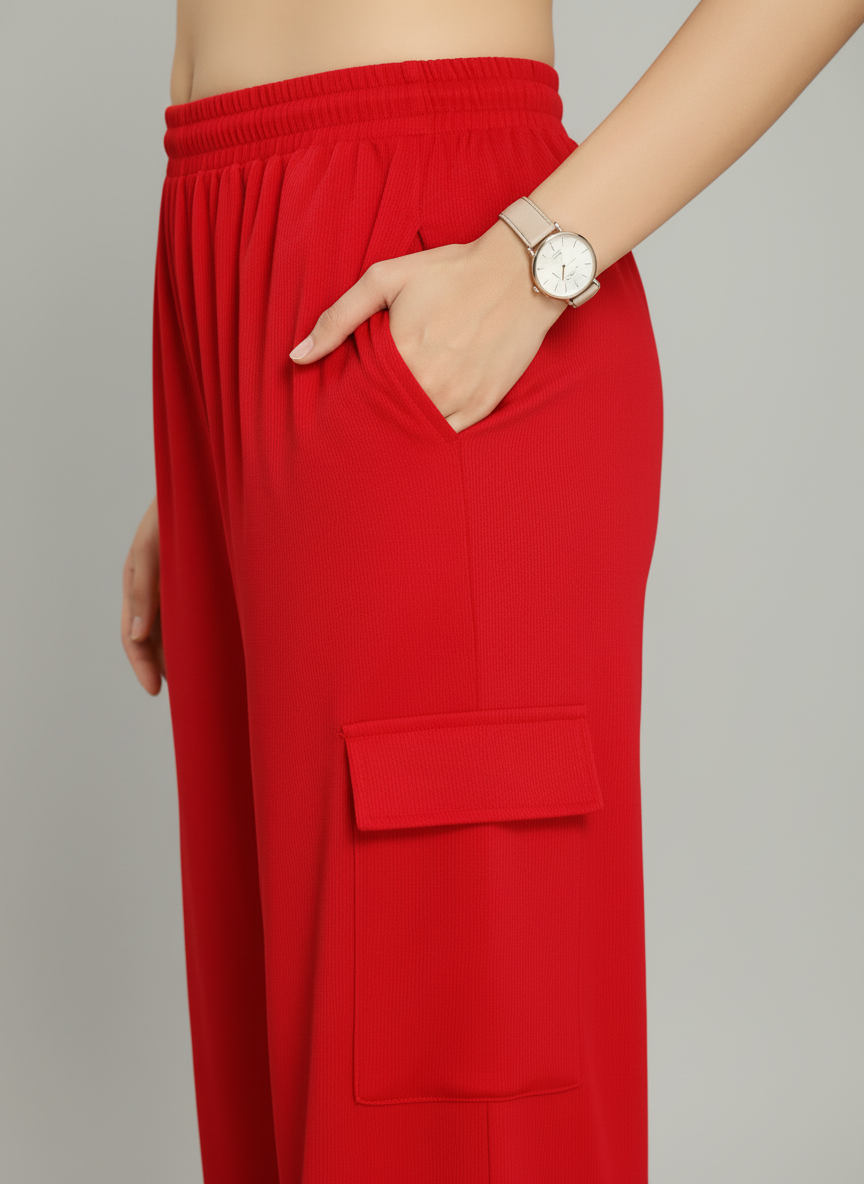 Zyra Bloom TrendRush Tank & 4-Pocket Cargo Pants Set