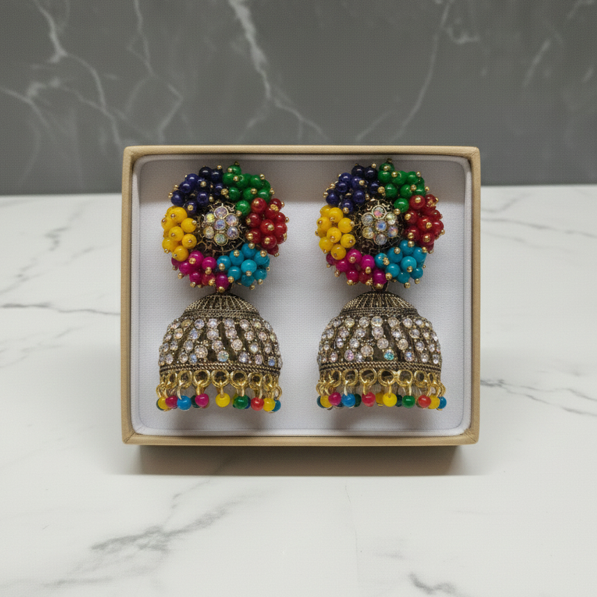 Zyra Bloom Spectrum Bloom Designer Jhumka