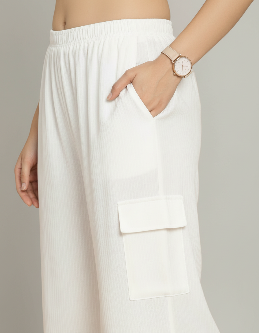 Zyra Bloom TrendRush Tank & 4-Pocket Cargo Pants Set