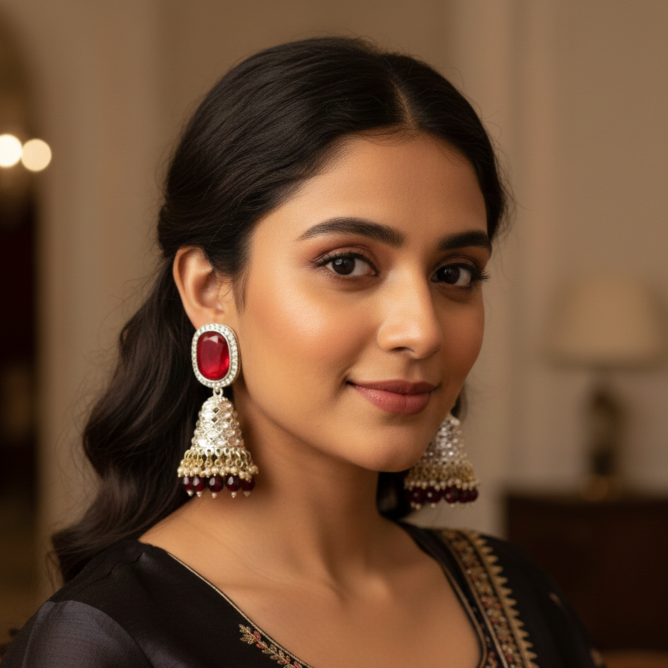 ZyraBloom Citrine Bell Earrings