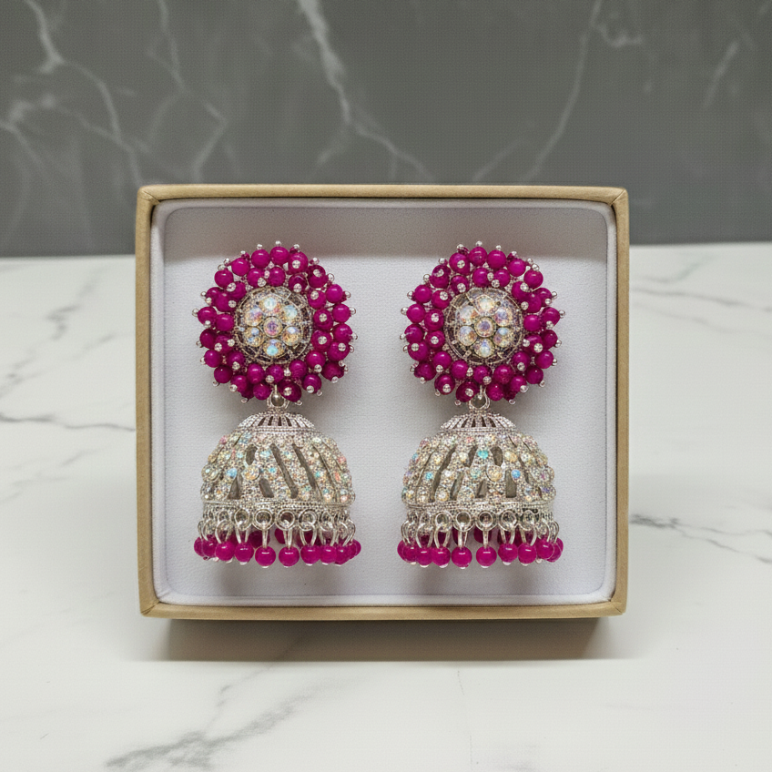 Zyra Bloom Spectrum Bloom Designer Jhumka