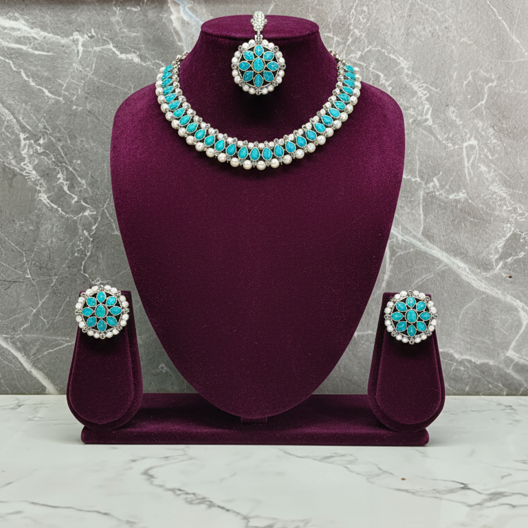 Zyra Bloom Neelam Moti Set