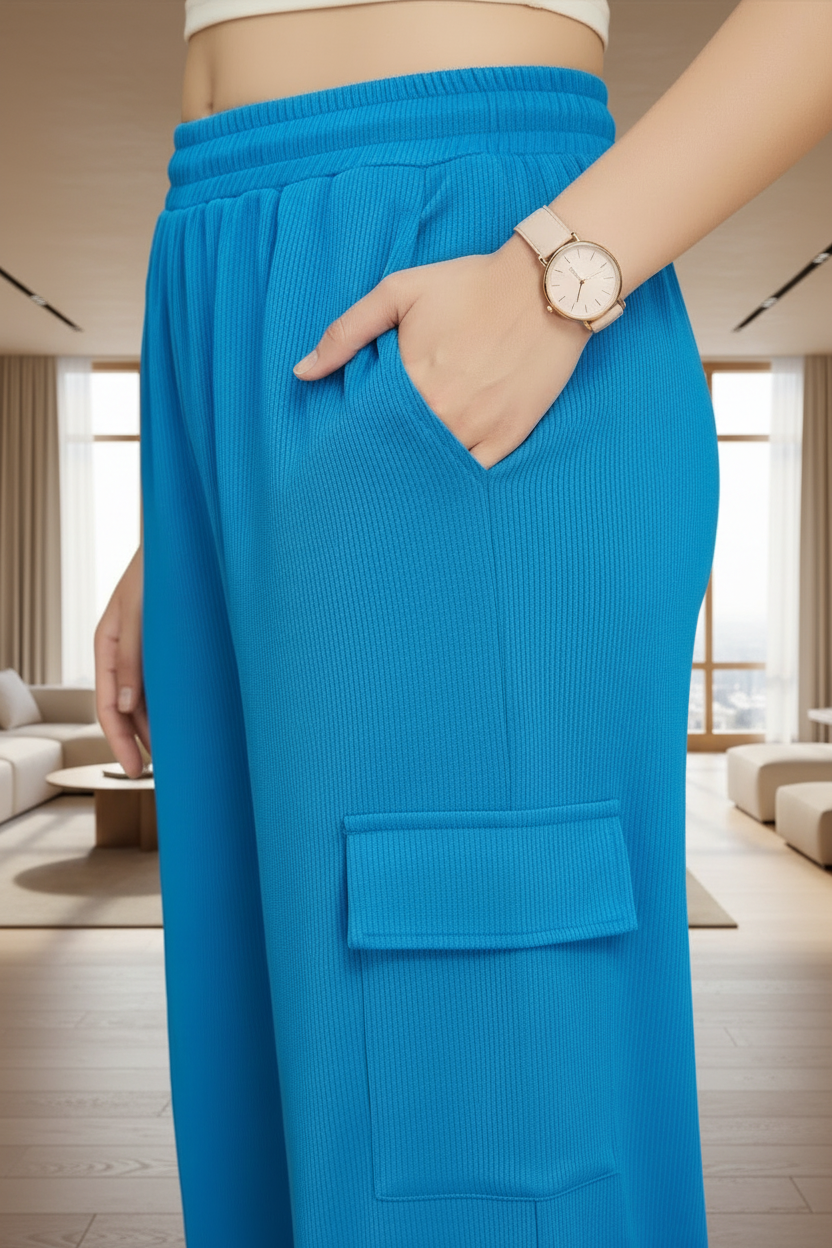 Zyra Bloom TrendRush Tank & 4-Pocket Cargo Pants Set