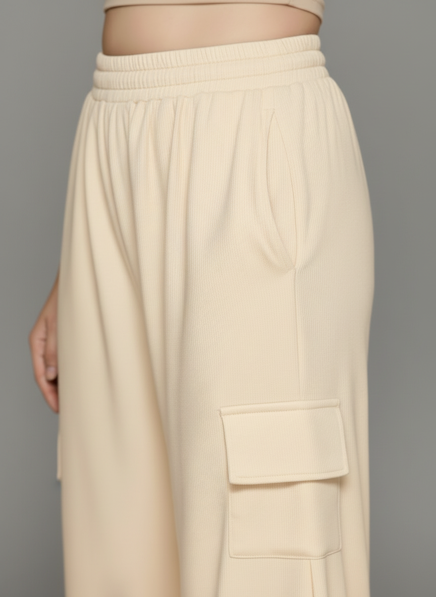 Zyra Bloom TrendRush Tank & 4-Pocket Cargo Pants Set