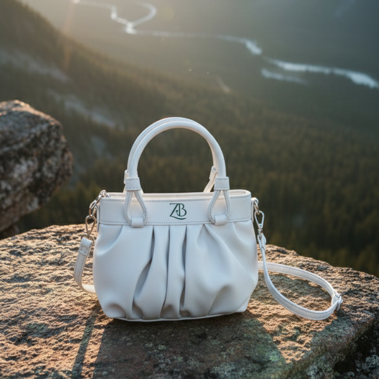 Zyra Bloom AuraSoft Pleated Mini Tote