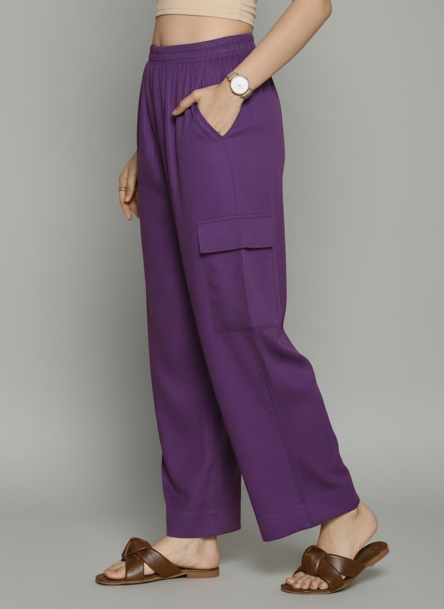 Zyra Bloom TrendRush Tank & 4-Pocket Cargo Pants Set