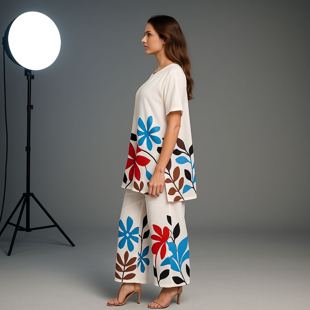 Zyra Bloom Flora Lounge Set