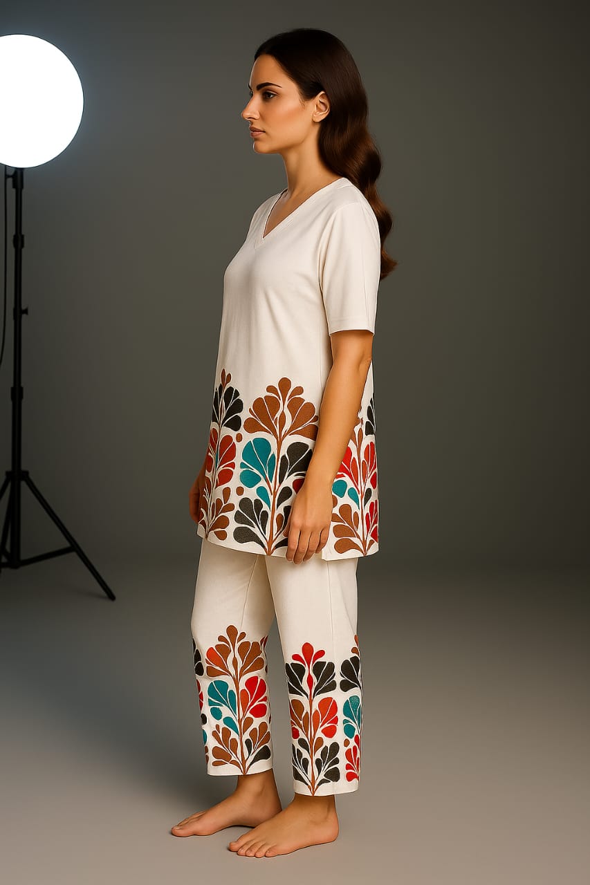 Zyra Bloom Flora Lounge Set