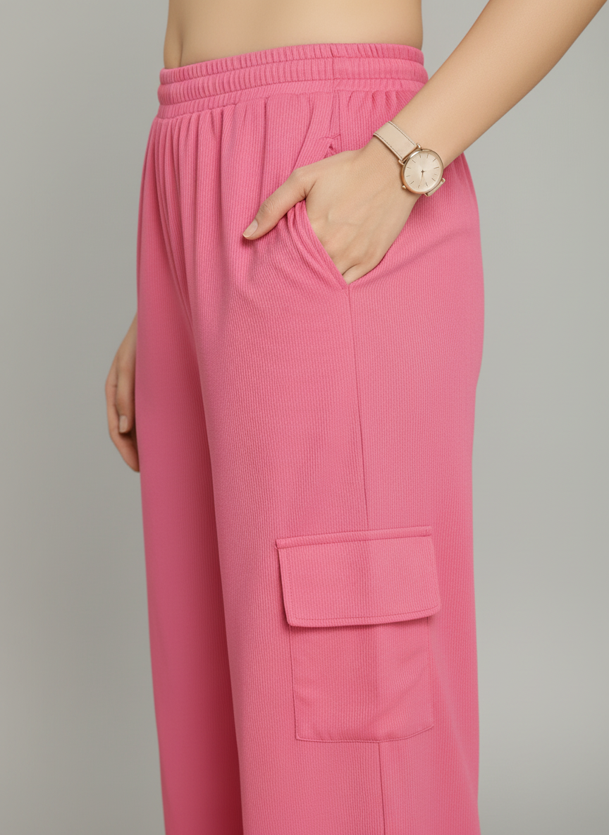 Zyra Bloom TrendRush Tank & 4-Pocket Cargo Pants Set