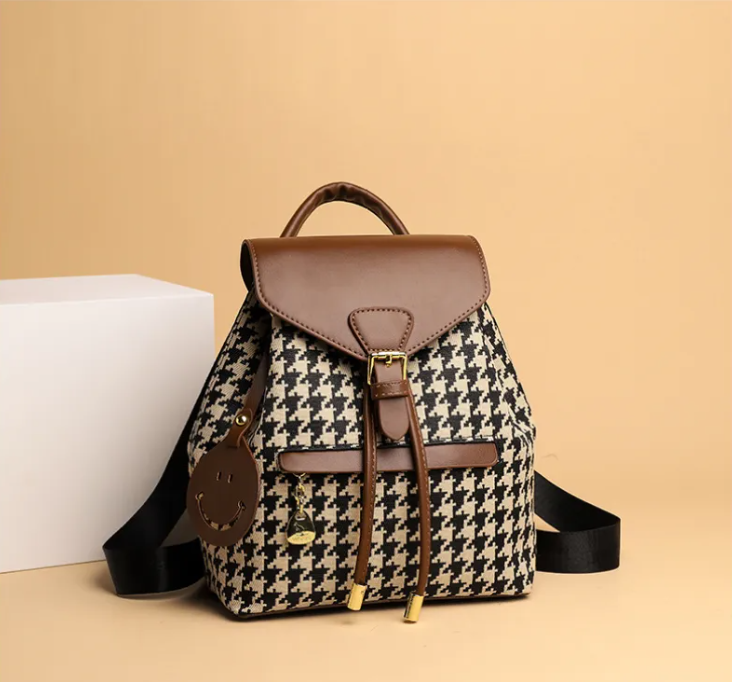 Zyra Bloom LuxeWeave Convertible Leather Backpack for Women | Premium Casual Shoulder Bag for Travel, College & Everyday Use