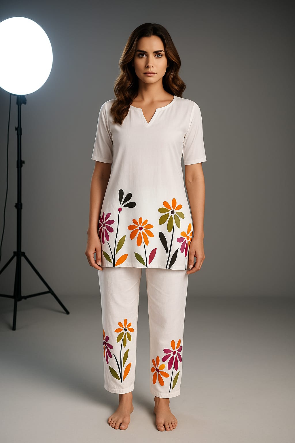 Zyra Bloom Flora Lounge Set