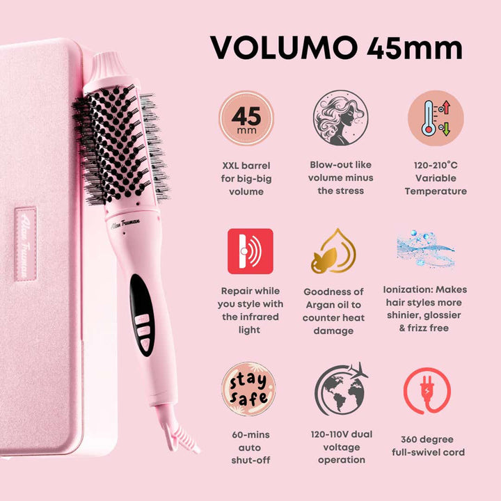 Alan Truman Volumo 45 mm Hair Volumizing, Curling & Waving Brush